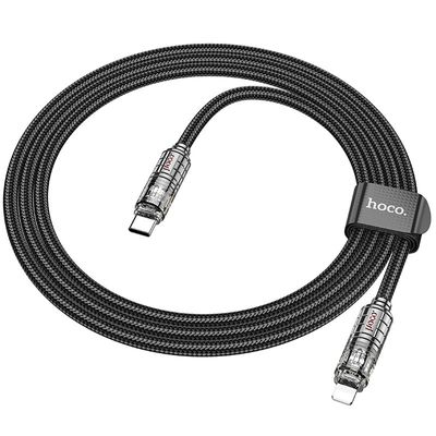 Дата кабель  U123 Regent colorful 60W Type-C to Type-C (1.2m) (Black) 69114 Hoco