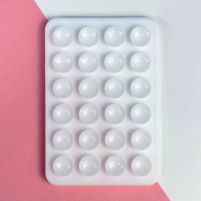 Силіконова тримач-присоска двостороння для телефону Double Side Silicone (80*55 мм) (Білий) 54788
