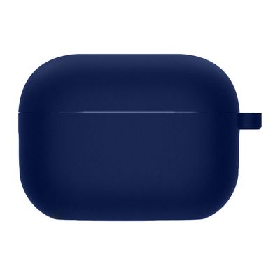 Силіконовий футляр з мікрофіброю для навушників Airpods 3 (Темно-синій / Midnight blue) 53035 Чохли на навушники