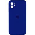 Чохол Silicone Case Square Full Camera Protective (AA) для Apple iPhone 11 (6.1) (Синій / Deep navy) 00040234 Чехол