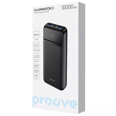 Портативна Батарея  Illuminator 2 22.5W 10000mAh (black) 64234 Proove