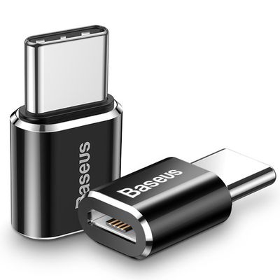 Переходник  Micro USB to Type-C (black) 23505 Baseus