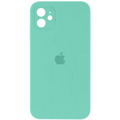 Чохол Silicone Case Square Full Camera Protective (AA) для Apple iPhone 11 (6.1) (Бірюзовий / Turquoise) 40234* 40234 Чехол