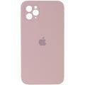 Чохол Silicone Case Square Full Camera Protective (AA) для Apple iPhone 11 Pro Max (6.5) (Рожевий / Pink Sand)* Чехол