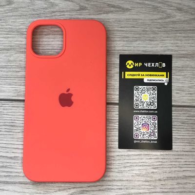 Silicone Case Full Protective (AA) для Apple iPhone 13 (6.1) (Оранжевый / Pink citrus) 49838 49838* 49838 Чехол