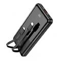 Power bank/Павербанк 10000mA Hoco Q9 Pro Shell 22.5w+PD20W with cable черный 19058 Китай