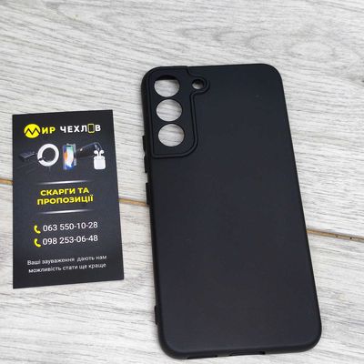 Чохол Silicone Cover Lakshmi Full Camera (A) для Samsung Galaxy S22 (Чорний / Black) 55433 Чехол