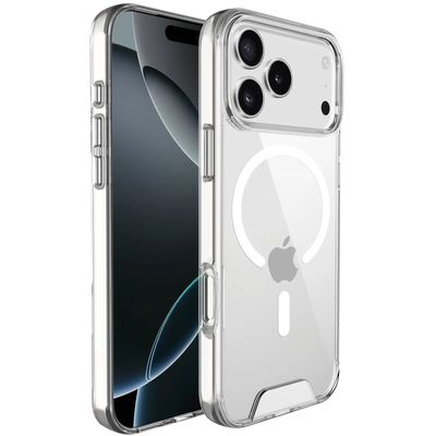 Чохол TPU Space Case with MagSafe для Apple iPhone 17 Pro Max (6.9) (Прозорий) 00080986 Жовтень