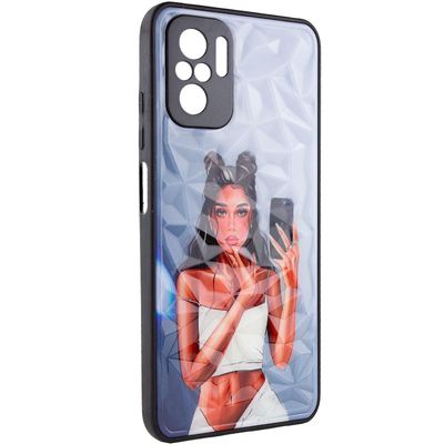 TPU+PC чохол Prisma Ladies для Xiaomi Redmi Note 10 Pro / 10 Pro Max (Black in White) 47291 Чехол