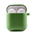 Силіконовий футляр з мікрофіброю для навушників Airpods 1/2 (Мятний / Mint) 39442 39442* Чохли на навушники