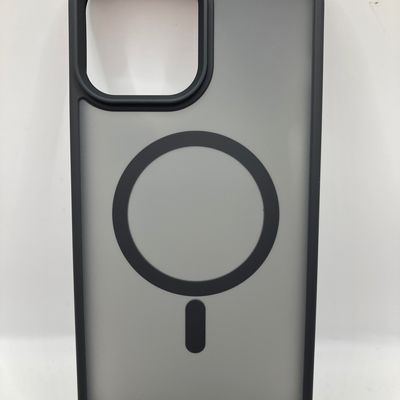 TPU+PC чохол Metal Buttons with MagSafe Colorful для Apple iPhone 13 Pro Max (6.7) (Чорний / Black) 45115 Чехол
