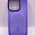TPU+PC чохол Metal Buttons with MagSafe Colorful для Apple iPhone 14 Pro (6.1) (Бузковий) 64754 64754 Чехол