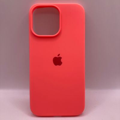 Silicone Case Full Protective (AA) для Apple iPhone 14 Pro Max (6.7) (Арбузный / Watermelon red) 55731 55731 55731 55731 55731 Чехол