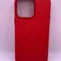 Шкіряний чохол Leather Case (AA Plus) with MagSafe для Apple iPhone 14 Pro Max (6.7) (Crimson) 57476 57476* 57476