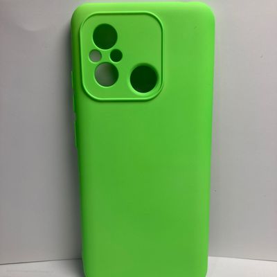 Чохол Silicone Cover Lakshmi Full Camera (A) для Xiaomi Redmi 12C (Салатовий / Neon Green) 63852 Чехол