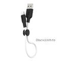 Дата кабель X21 Plus Silicone Lightning Cable (0.25m) (black_white) 35242 35242 Hoco