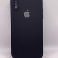 Чохол Silicone Case Square Full Camera Protective (AA) для Apple iPhone X / XS (5.8) (Чорний / Black) 00040231 Чехол