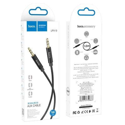 AUX  UPA19 3.5mm male to 3.5mm male 1m (Чорний) 33542 Hoco