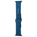 Силіконовий ремінець для Apple Watch Sport Band 42 / 44 / 45 / 49 (S/M & M/L) 3pcs (Темно-синій / Midnight blue) 34825