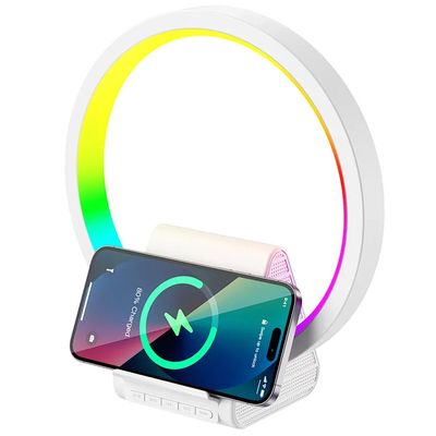 БЗП WIWU Wi-W021 2 in 1 Wireless Charger+Bluetooth Speaker (White) 68522 Wiwu