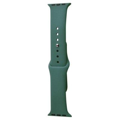 Силіконовий ремінець для Apple Watch Sport Band 42 / 44 / 45 / 49 (S/M & M/L) 3pcs (Зелений / Pine green) 34825 Китай