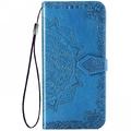 Кожаный чехол (книжка) Art Case с визитницей для Samsung Galaxy A02 (Синий) 43128 Китай