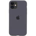 Чохол Silicone Case Full Camera Protective (AA) для Apple iPhone 11 (6.1) (Сірий / Dark Gray) 00033130 Чехол