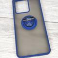 TPU+PC чехол Deen ColorEdgingRing for Magnet для ZTE Blade V30 (Синий) 53043