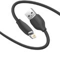 Кабель  Jelly Liquid Silica Gel Fast Charging Lightning 2.4A (1.2m) (black) 36858 Baseus