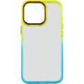 Чехол TPU+PC Fresh sip series для Apple iPhone 14 Pro Max (6.7) (Бирюзовый / Оранжевый) 55586 Китай