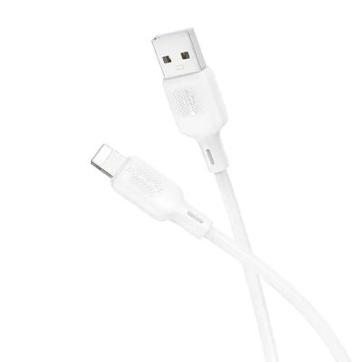Кабель Lightning  BX113 Lenny 1m (Білий) 53024 Borofone