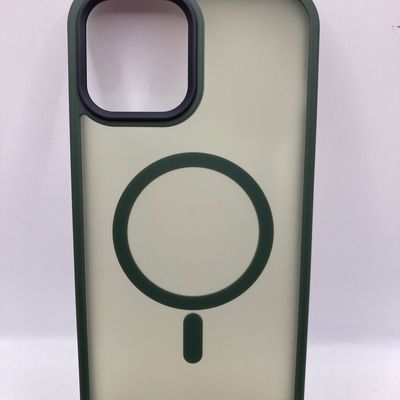 TPU+PC чохол Metal Buttons with MagSafe Colorful для Apple iPhone 12 Pro Max (6.7) (Зелений) 64995 64995 Чехол