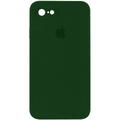 Чохол Silicone Case Square Full Camera Protective (AA) для Apple iPhone 7/8/SE (2020) (4.7) (Зелений / Army green) 00040229 00040229 Чехол