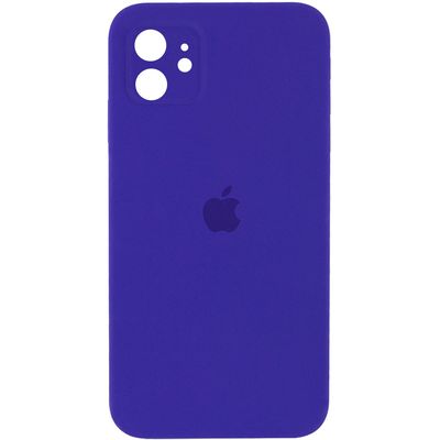Чохол Silicone Case Square Full Camera Protective (AA) для Apple iPhone 11 (6.1) (Фіолетовий / Ultra Violet) 40234* 40234* Чехол