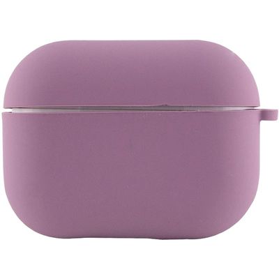 Силіконовий футляр з мікрофіброю для навушників Airpods 4 (Ліловий / Lilac Pride) 75783 Чохли на навушники