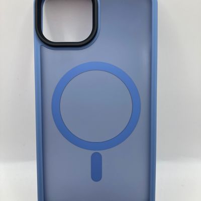 TPU+PC чохол Metal Buttons with MagSafe Colorful для Apple iPhone 13 (6.1) (Блакитний) 64996 64996* Чехол