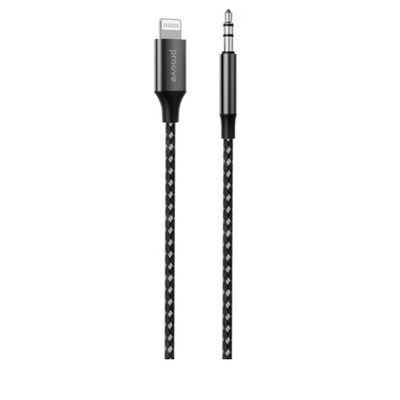 Кабель AUX  SoundMesh Lightning to 3.5mm (1m) (gray) 55272 Proove