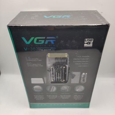 Електробритва VGR V-363 шейвер для сухого та вологого гоління з дисплеєм (Чорний) 49169