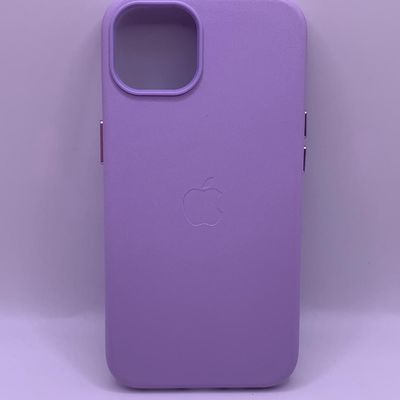 Шкіряний чохол Leather Case (AA Plus) with MagSafe для Apple iPhone 13 (6.1) (Elegant purple) 57472 57472* 57472