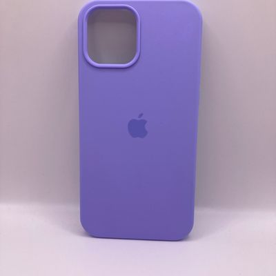 Чохол IPhone 12 Pro Max Silicone Case Full Cover light purple Китай