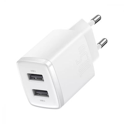МЗП  Compact 10,5W (2 USB) (white) 36716 Baseus