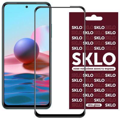 Захисне скло SKLO 5D (тех.пак) для Xiaomi Redmi 13C / Poco C65 (Чорний) 00068469 Стекло