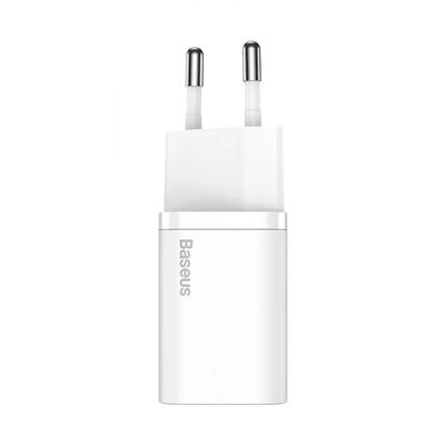 МЗП  Super Silicone Quick Charger 25W (Type-C) + With Cable Type-C to Type-C 3A (1m) (white) 31915 Baseus