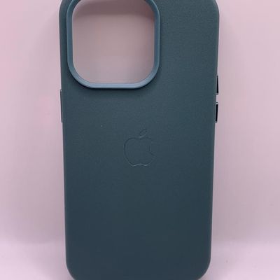 Шкіряний чохол Leather Case (AA Plus) with MagSafe для Apple iPhone 14 Pro (6.1) (Pine green) 57475 57475* 57475