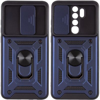 Ударостійкий чохол Camshield Serge Ring для Xiaomi Redmi Note 8 Pro (Синій) 47753 Чехол