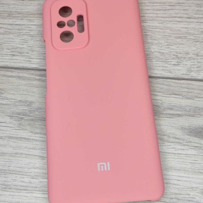 Чохол Silicone Cover Full Camera (AAA) для Xiaomi Redmi Note 10 Pro / 10 Pro Max (Рожевий / Pink) 48214