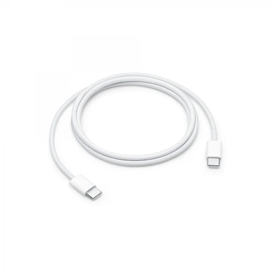 Кабель APPLE Woven Charge Cable Type-C to Type-C 60W 1m (White, CA001807) 44215