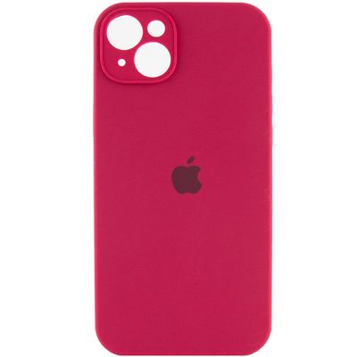 Чохол Silicone Case Full Camera Protective (AA) для Apple iPhone 13 (6.1) (Червоний / Rose Red) 50657 50657* Чехол