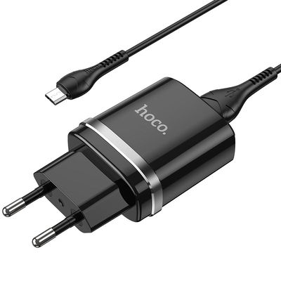 МЗП  N1 Ardent 1USB-A + USB to MicroUSB (Black) 73947 Hoco