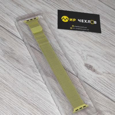 Вироби з силікону Ремінець Ріменець Apple 38mm/40мм Milanese Loop Yellow  * Ремешок